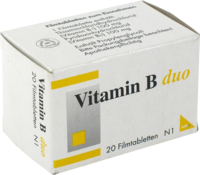 VITAMIN B DUO Filmtabletten